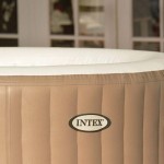 Intex PureSpa 4-Person Bubble Massage Hot Tub - 77x28 inches, 120 Jets, Fiber-Tech Construction, Hard Water System